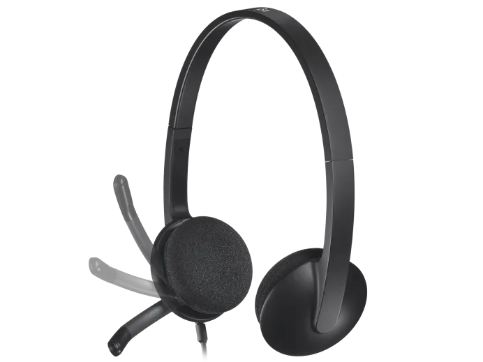 Logitech H340 USB Headset W/Mic - Black