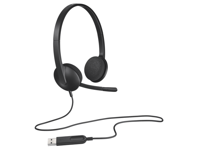 Logitech H340 USB Headset W/Mic - Black