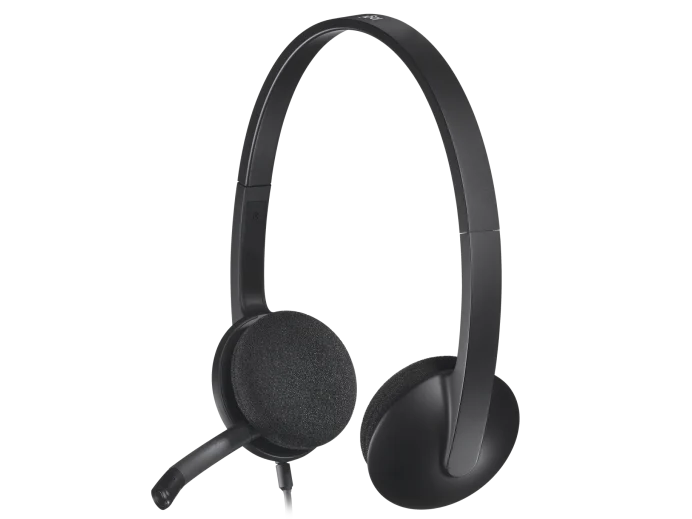 Logitech H340 USB Headset W/Mic - Black