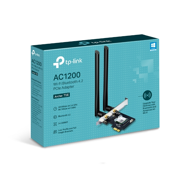 TP-Link Archer T5E AC1200 Wireless Dual Band PCI-E Adapter with Bluetooth