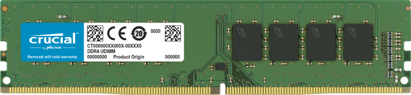 Crucial 16GB (1x16GB) DDR4 UDIMM 3200MHz CL22 Desktop PC Memory
