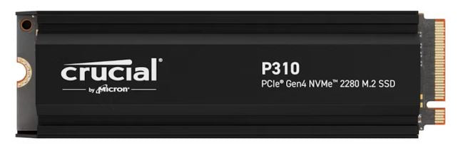 Crucial P310 2TB Gen4 2280 NVMe SSD w Heatsink 7100/6000 MB/s R/W 440TBW 1000K/1200K IOPS PS5 Compatible