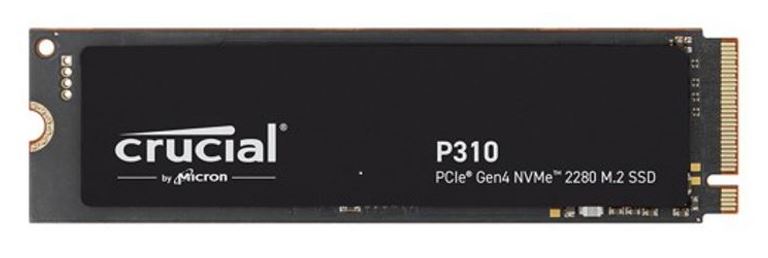 Crucial P310 2TB Gen4 2280 NVMe SSD 7100/6000 MB/s R/W 440TBW 1000K/1200K IOPS 1.5M hrs MTTF Full-Drive Encryption M.2 PCIe4