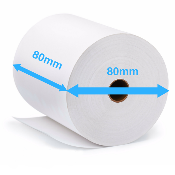 Thermal Paper Roll 80 x 80mm 1 PLY (BOX/24)