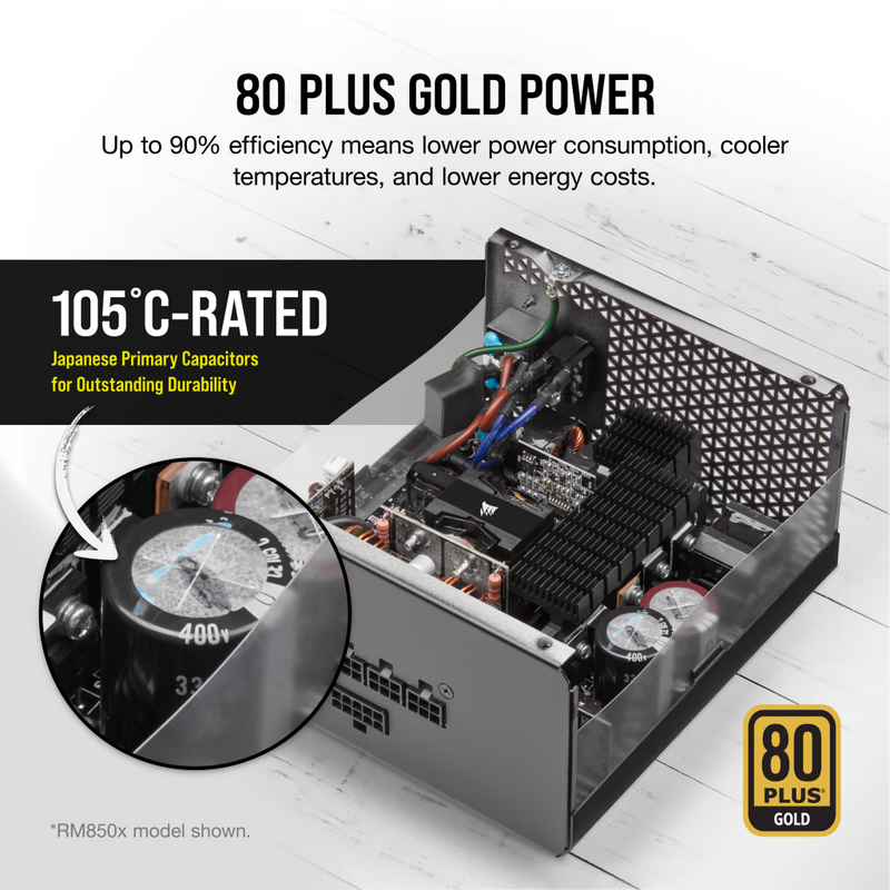Corsair RM650X 650W 80 PLUS Gold ATX Power Supply (2021 ver.)