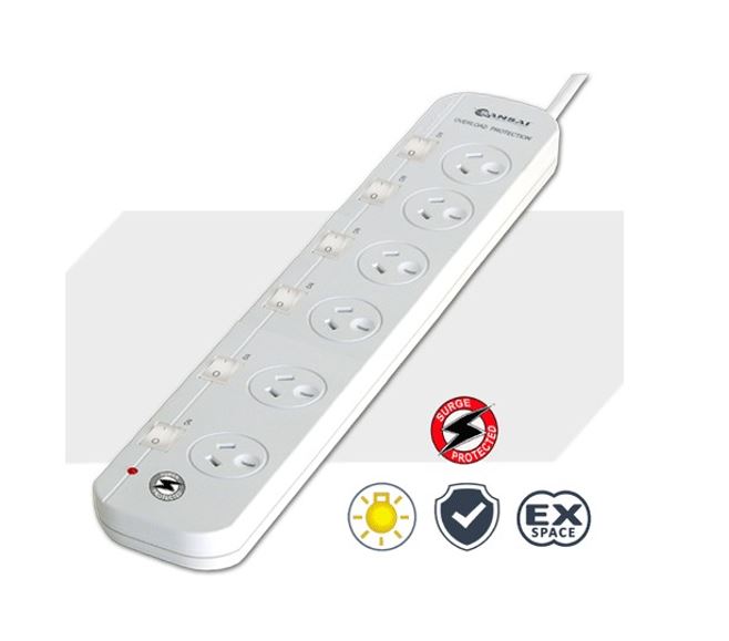 6-Way Power Board (661SW) with Individual Switches