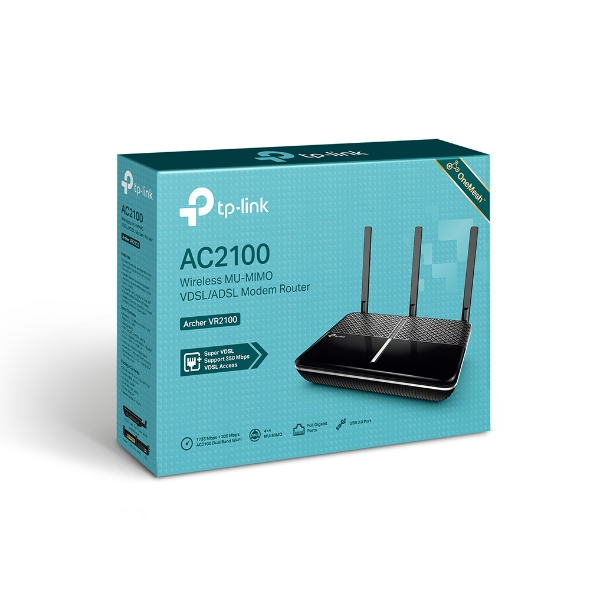 TP-Link Archer VR2100 AC2100 WIreless MU-MIMO VDSL/ADSL Modem Router