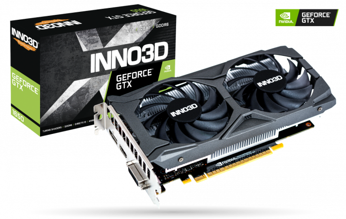 INNO3D nVidia GeForce GTX 1650 TWIN X2 OC V2 4GB GDDR6 GRAPHICS CARD
